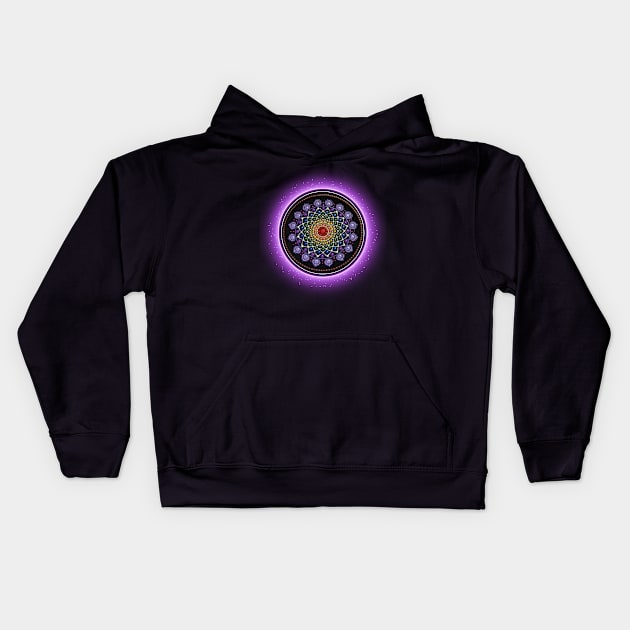 Seven Chakras Song of Harmony Kids Hoodie by Anahata Realm